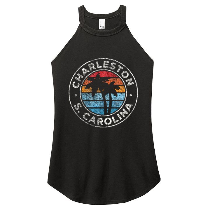 Charleston South Carolina Sc Vintage Women's Perfect Tri Rocker Tank