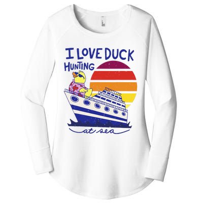 Cruise Ship Cruising Rubber Duck Passenger Cruiser Vacation Women's Perfect Tri Tunic Long Sleeve Shirt