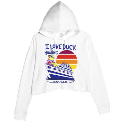 Cruise Ship Cruising Rubber Duck Passenger Cruiser Vacation Crop Fleece Hoodie