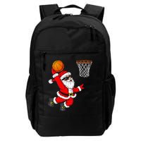 Christmas Santa Claus Dunking A Basketball Xmas Backpack
