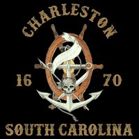 Charleston South Carolina Sc Vintage Nautical Waves Hoodie
