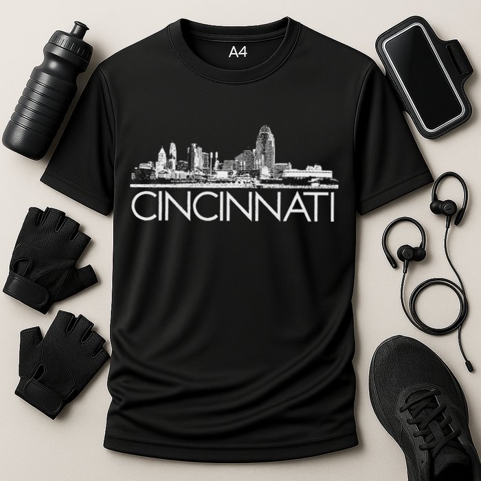 Cincinnati Skyline Cooling Performance Crew T-Shirt