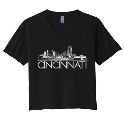 Cincinnati Skyline Women's Crop Top Tee