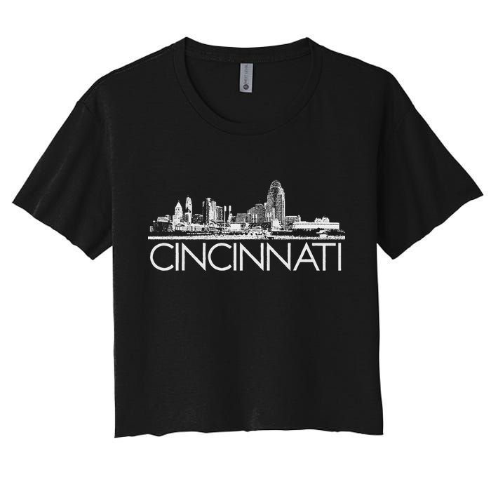 Cincinnati Skyline Women's Crop Top Tee