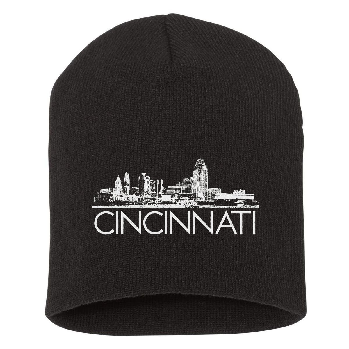 Cincinnati Skyline Short Acrylic Beanie