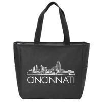 Cincinnati Skyline Zip Tote Bag