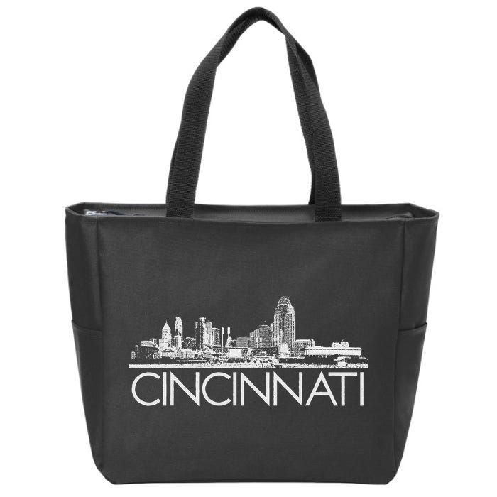 Cincinnati Skyline Zip Tote Bag