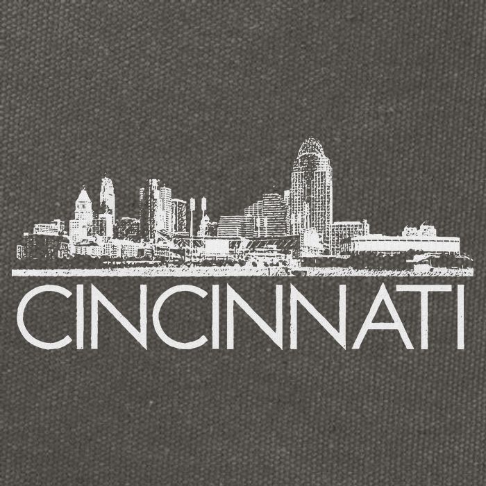 Cincinnati Skyline Cotton Canvas Backpack
