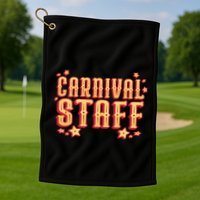 Carnival Staff Circus Event Golf Towel