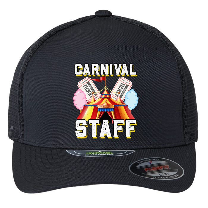 Carnival Staff Circus Event Security Ringmaster Lover Cute Flexfit Unipanel Trucker Cap