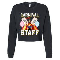 Carnival Staff Circus Event Security Ringmaster Lover Cute Cropped Pullover Crew