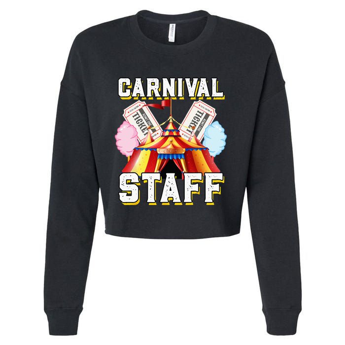 Carnival Staff Circus Event Security Ringmaster Lover Cute Cropped Pullover Crew