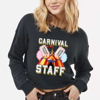 Carnival Staff Circus Event Security Ringmaster Lover Cute Cropped Pullover Crew