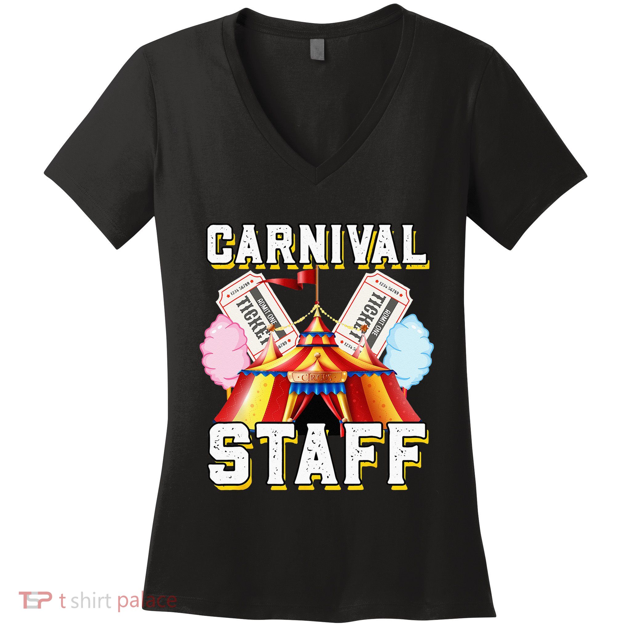 Carnival Staff Circus Event Security Ringmaster Lover Cute Women's V-Neck T-Shirt