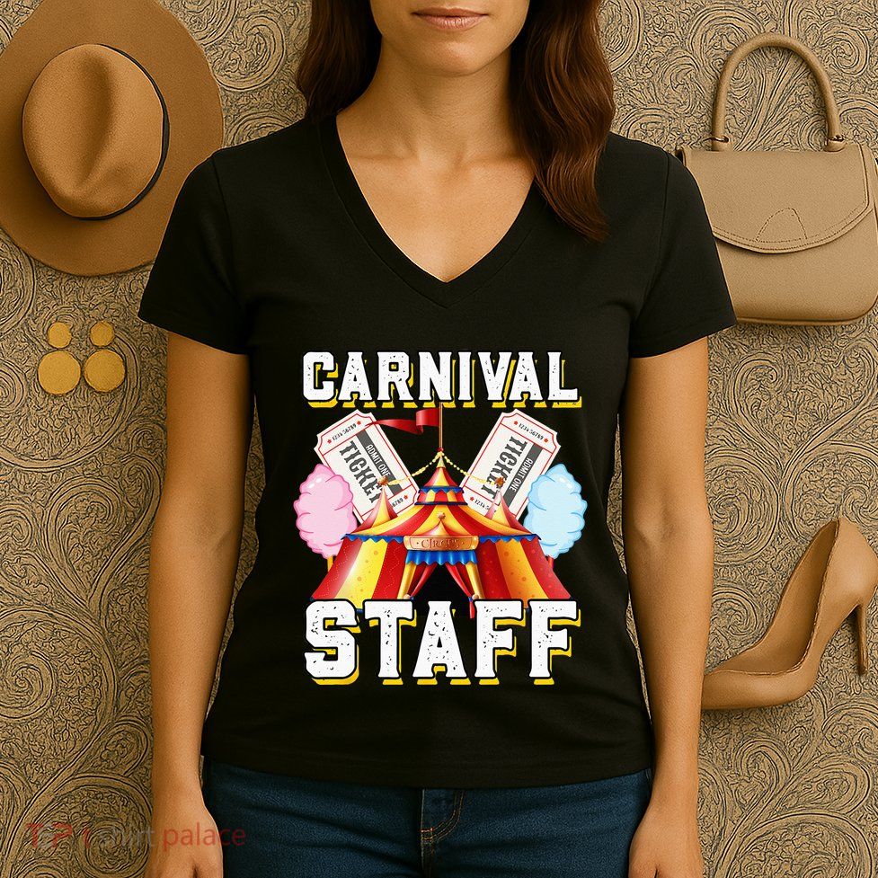 Carnival Staff Circus Event Security Ringmaster Lover Cute Women's V-Neck T-Shirt