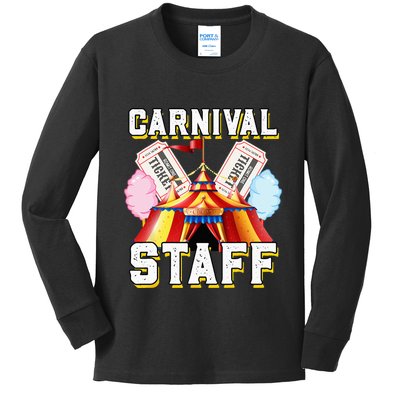 Carnival Staff Circus Event Security Ringmaster Lover Cute Kids Long Sleeve Shirt