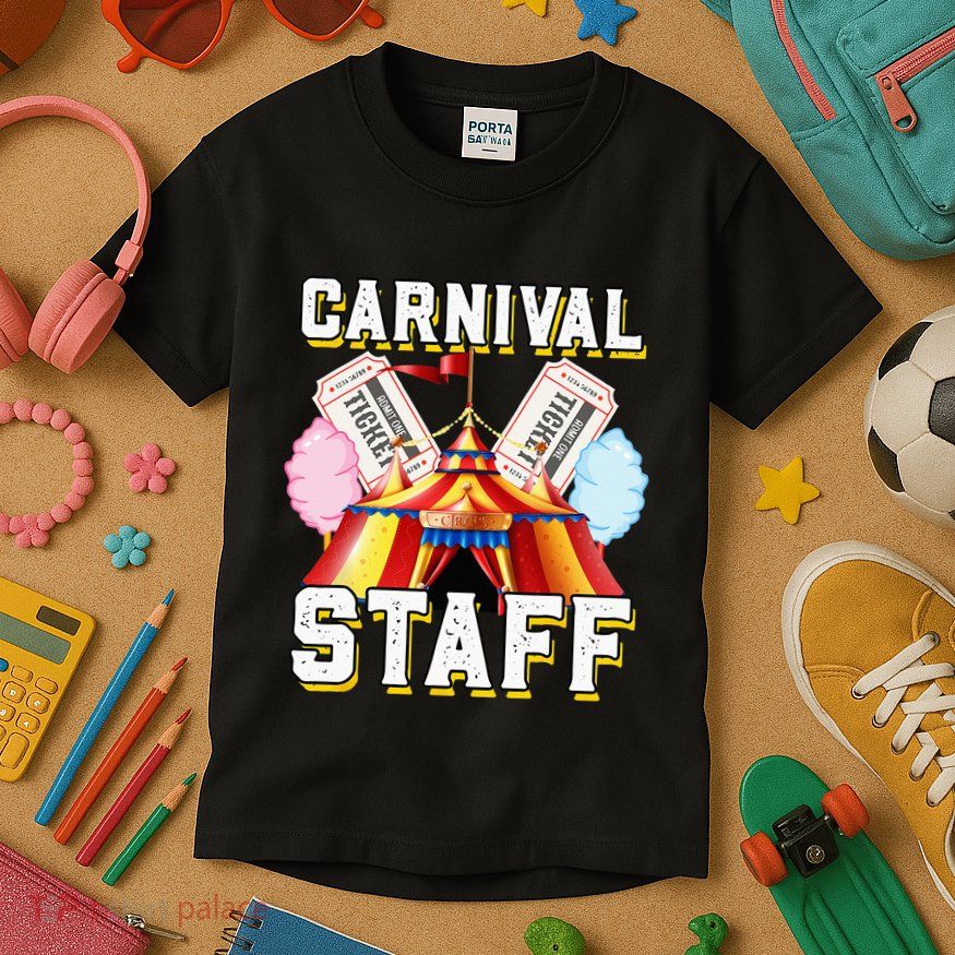 Carnival Staff Circus Event Security Ringmaster Lover Cute Kids T-Shirt