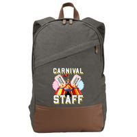 Carnival Staff Circus Event Security Ringmaster Lover Cute Cotton Canvas Backpack