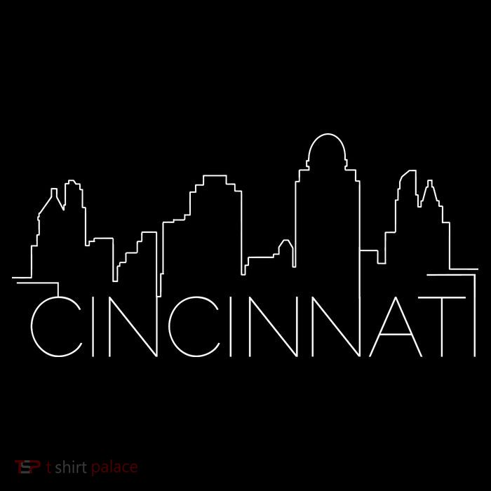 Cincinnati Skyline City View Cooling Performance Long Sleeve Crew