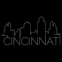 Cincinnati Skyline City View Youth Performance Sprint T-Shirt