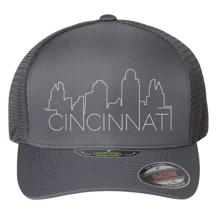 Cincinnati Skyline City View Flexfit Unipanel Trucker Cap
