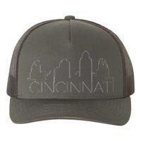 Cincinnati Skyline City View Yupoong Adult 5-Panel Trucker Hat