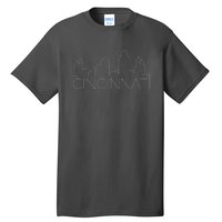 Cincinnati Skyline City View Tall T-Shirt