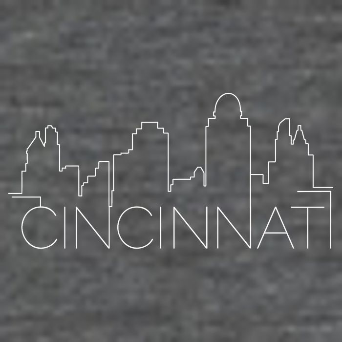 Cincinnati Skyline City View Button