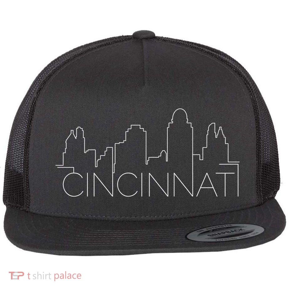Cincinnati Skyline City View Flatbill Hat