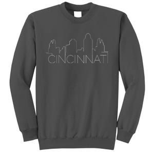 Cincinnati Skyline City View Tall Sweatshirt