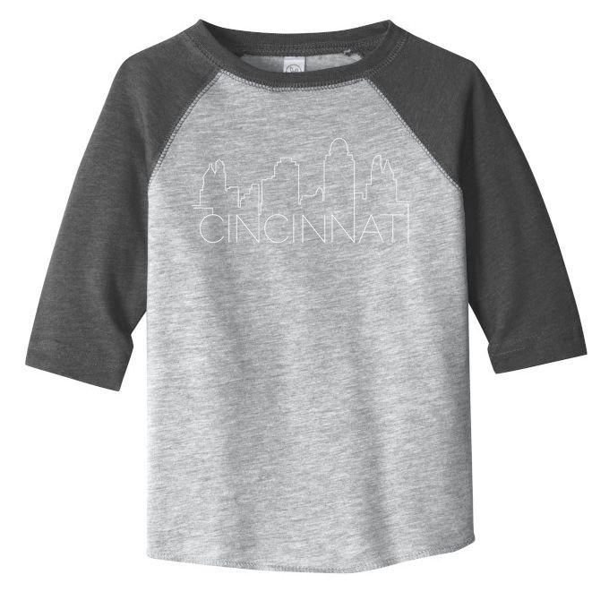 Cincinnati Skyline City View Toddler Fine Jersey T-Shirt