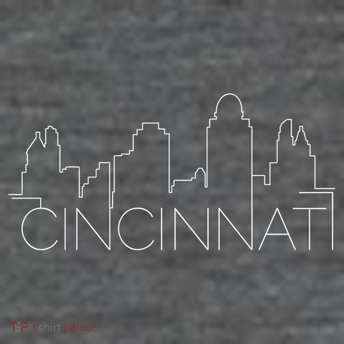 Cincinnati Skyline City View Wool Snapback Cap