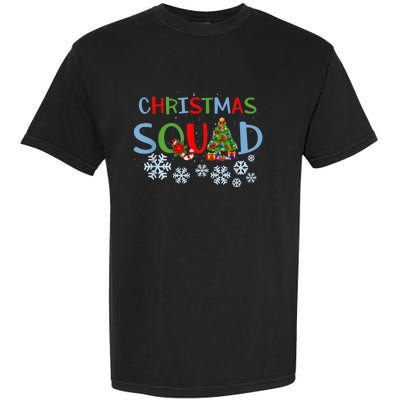 Christmas Squad Christmas Matching Funny Family Pajama Cute Garment-Dyed Heavyweight T-Shirt