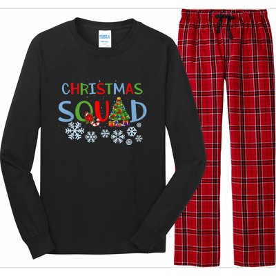 Christmas Squad Christmas Matching Funny Family Pajama Cute Long Sleeve Pajama Set