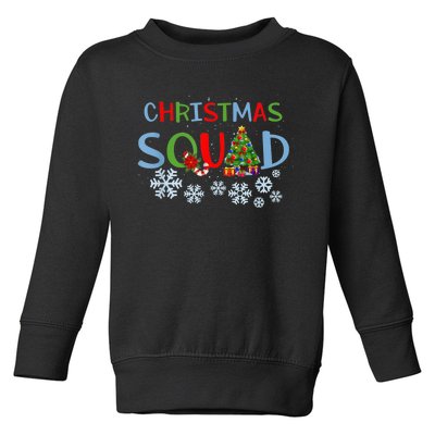 Christmas Squad Christmas Matching Funny Family Pajama Cute Toddler Sweatshirt