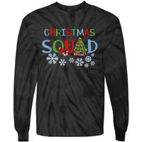 Christmas Squad Christmas Matching Funny Family Pajama Cute Tie-Dye Long Sleeve Shirt