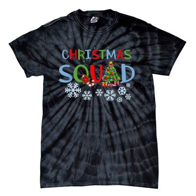 Christmas Squad Christmas Matching Funny Family Pajama Cute Tie-Dye T-Shirt