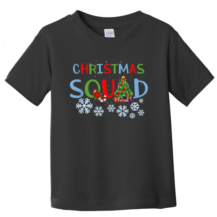 Christmas Squad Christmas Matching Funny Family Pajama Cute Toddler T-Shirt