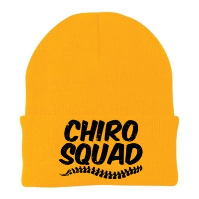 Chiro Squad Chiropractic Funny Chiropractor Novelty Humor Cool Gift Knit Cap Winter Beanie