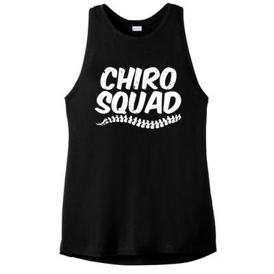 Chiro Squad Chiropractic Funny Chiropractor Novelty Humor Cool Gift Ladies PosiCharge Tri-Blend Wicking Tank