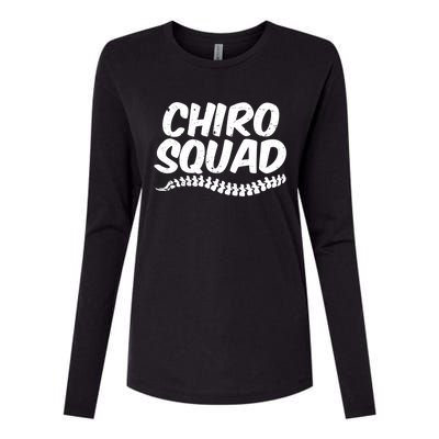 Chiro Squad Chiropractic Funny Chiropractor Novelty Humor Cool Gift Womens Cotton Relaxed Long Sleeve T-Shirt