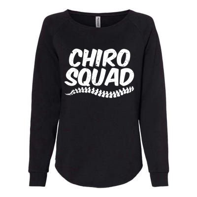 Chiro Squad Chiropractic Funny Chiropractor Novelty Humor Cool Gift Womens California Wash Sweatshirt