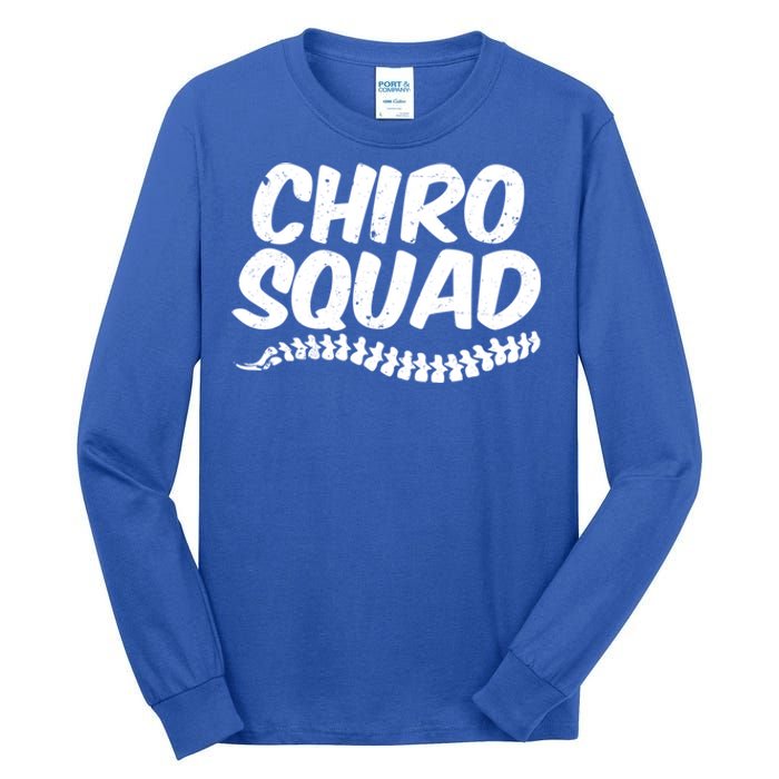 Chiro Squad Chiropractic Funny Chiropractor Novelty Humor Cool Gift Tall Long Sleeve T-Shirt