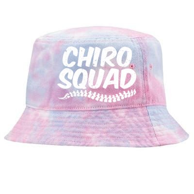 Chiro Squad Chiropractic Funny Chiropractor Novelty Humor Cool Gift Tie-Dyed Bucket Hat