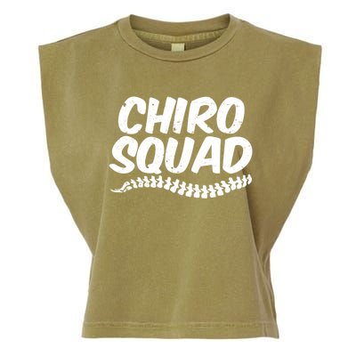 Chiro Squad Chiropractic Funny Chiropractor Novelty Humor Cool Gift Garment-Dyed Women's Muscle Tee