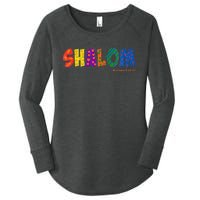 Colorful Shalom Women's Perfect Tri Tunic Long Sleeve Shirt