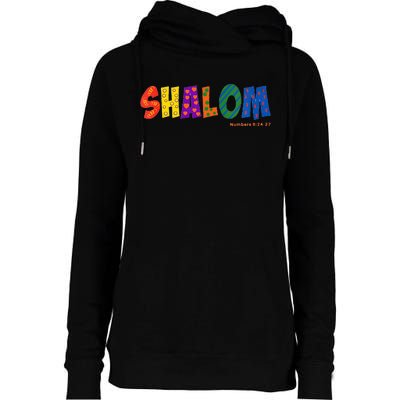 Colorful Shalom Womens Funnel Neck Pullover Hood