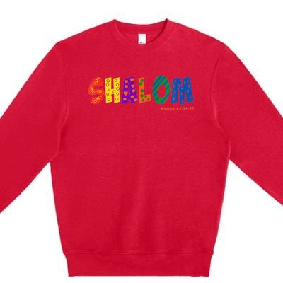 Colorful Shalom Premium Crewneck Sweatshirt