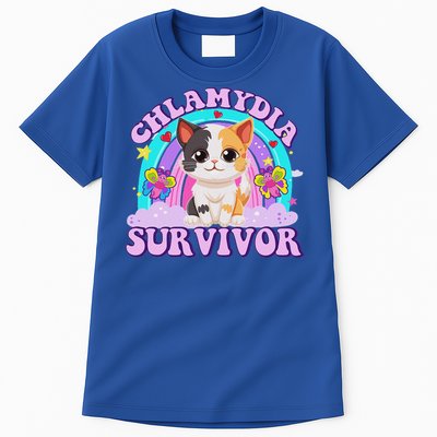 Chlamydia Survivor Cat Meme Tall T-Shirt