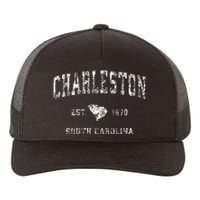 Charleston South Carolina Sc Vintage Athletic Sports Design Yupoong Adult 5-Panel Trucker Hat